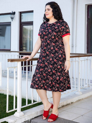 Купить Халат женский большого размера на пуговицах COCOON J4-4168 в Украина в Lingerie.ua - Одяг для дому та відпочинку, Фото 2