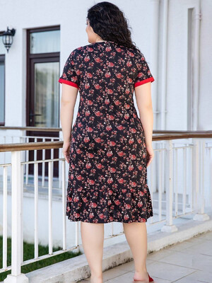 Купить Халат женский большого размера на пуговицах COCOON J4-4168 в Украина в Lingerie.ua - Одяг для дому та відпочинку, Фото 3