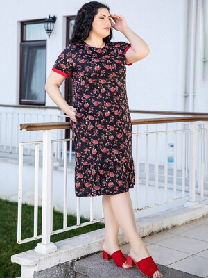 Купить Халат женский большого размера на пуговицах COCOON J4-4168 в Украина в Lingerie.ua - Одяг для дому та відпочинку, Фото 5