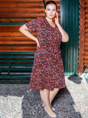 Купить Летний халат большого размера на пуговицах COCOON J4-4132 в Украина в Lingerie.ua - Одяг для дому та відпочинку, Фото 5