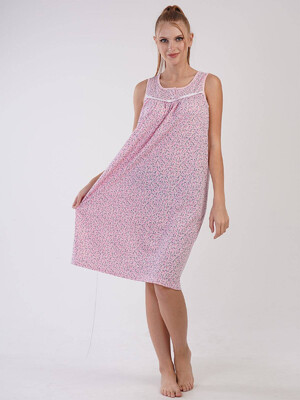 Купить Хлопковая ночная сорочка без рукавов VIENETTA 1613911002 в Украина в Lingerie.ua - Одяг для дому та відпочинку, Фото 2