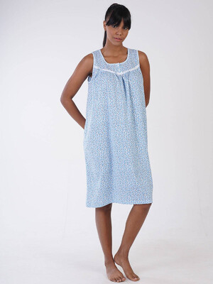 Купить Хлопковая ночная сорочка без рукавов VIENETTA 1613911002 в Украина в Lingerie.ua - Одяг для дому та відпочинку, Фото 4