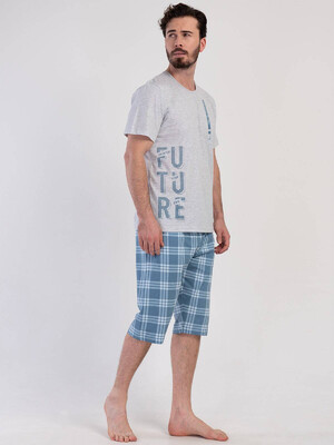 Купить Хлопковый костюм большого размера с капри VIENETTA MAN 3100232338 в Украина в Lingerie.ua - Одяг для дому та відпочинку, Фото 2