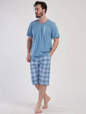 Купить Хлопковый костюм большого размера с капри VIENETTA MAN 3100232338 в Украина в Lingerie.ua - Одяг для дому та відпочинку, Фото 3