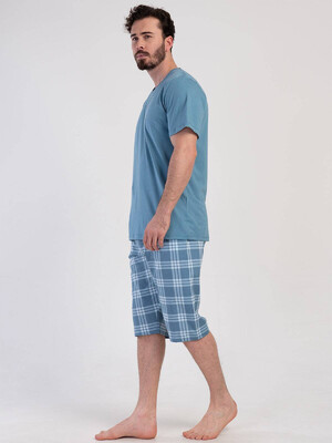 Купить Хлопковый костюм большого размера с капри VIENETTA MAN 3100232338 в Украина в Lingerie.ua - Одяг для дому та відпочинку, Фото 4