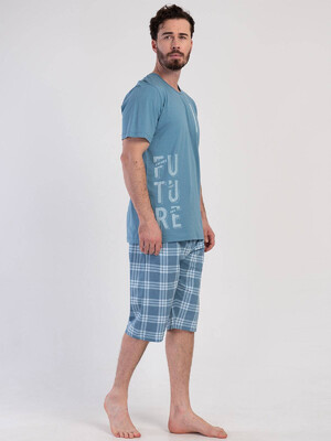 Купить Хлопковый костюм большого размера с капри VIENETTA MAN 3100232338 в Украина в Lingerie.ua - Одяг для дому та відпочинку, Фото 5