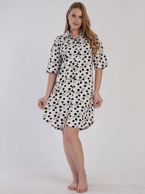 Купить Халат рубашка с коротким рукавом VIENETTA 3110376078 в Украина в Lingerie.ua - Одяг для дому та відпочинку, Фото 4