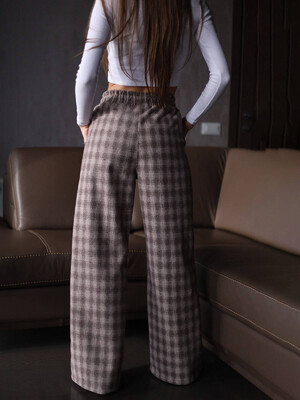 Купить Кашемировые брюки в клетку LINGERIE 170698 в Украина в Lingerie.ua - Одяг для дому та відпочинку, Фото 2