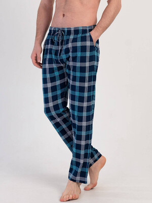 Купить Хлопковые мужские домашние брюки в клетку VIENETTA MAN 3111620554 в Украина