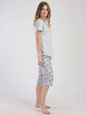 Купить Хлопковый комплект с капри VIENETTA 3111790719 в Украина в Lingerie.ua - Одяг для дому та відпочинку, Фото 2