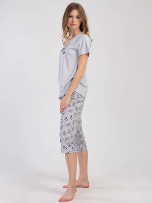 Купить Хлопковый комплект с капри VIENETTA 3111790719 в Украина в Lingerie.ua - Одяг для дому та відпочинку, Фото 3