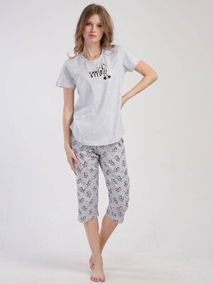 Купить Хлопковый комплект с капри VIENETTA 3111790719 в Украина в Lingerie.ua - Одяг для дому та відпочинку, Фото 6