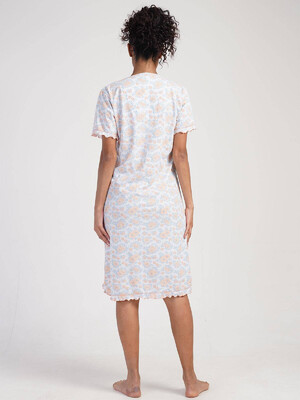 Купить Хлопковая туника с коротким рукавом VIENETTA 3111660650 в Украина в Lingerie.ua - Одяг для дому та відпочинку, Фото 2