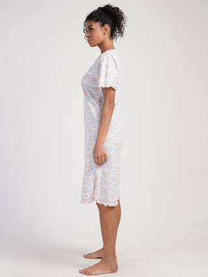 Купить Хлопковая туника с коротким рукавом VIENETTA 3111660650 в Украина в Lingerie.ua - Одяг для дому та відпочинку, Фото 4