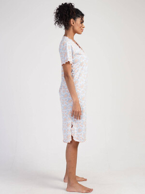 Купить Хлопковая туника с коротким рукавом VIENETTA 3111660650 в Украина в Lingerie.ua - Одяг для дому та відпочинку, Фото 5