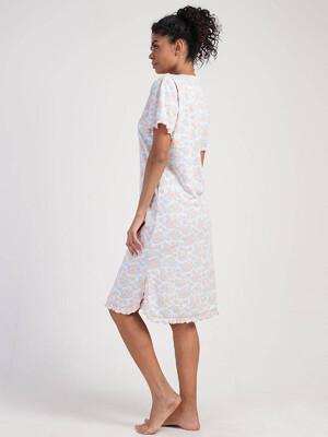 Купить Хлопковая туника с коротким рукавом VIENETTA 3111660650 в Украина в Lingerie.ua - Одяг для дому та відпочинку, Фото 6