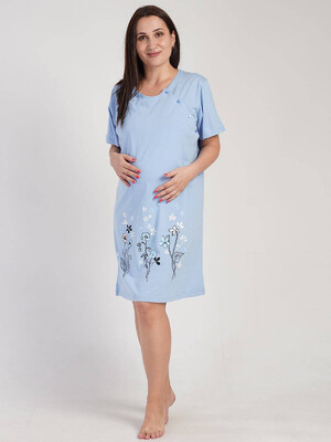 Купить Хлопковая туника для беременных и кормящих мам VIENETTA 3113830000 в Украина в Lingerie.ua - Одяг для дому та відпочинку, Фото 3