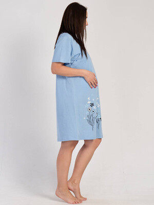 Купить Хлопковая туника для беременных и кормящих мам VIENETTA 3113830000 в Украина в Lingerie.ua - Одяг для дому та відпочинку, Фото 4