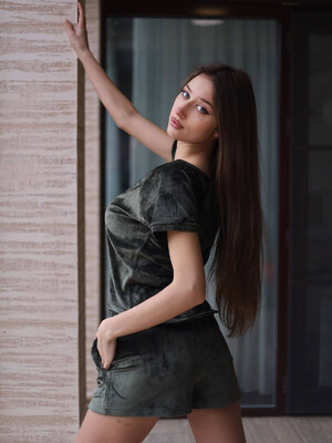 Купить Велюровый костюм из футболки и шорт LINGERIE 170707 в Украина в Lingerie.ua - Одяг для дому та відпочинку, Фото 6