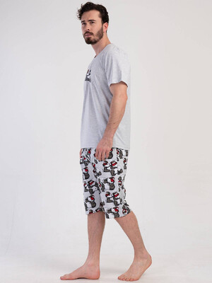 Купить Бавовняний домашній костюм з капрі VIENETTA MAN 3111860501 в Украина в Lingerie.ua - Одяг для дому та відпочинку, Фото 4