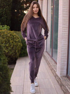 Купить Велюровый костюм в рубчик LINGERIE 170644-Р в Украина