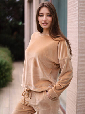 Купить Велюровый костюм в рубчик LINGERIE 170644-Р в Украина в Lingerie.ua - Одяг для дому та відпочинку, Фото 18