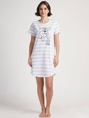 Купить Хлопковая туника с коротким рукавом VIENETTA 3120370000 в Украина в Lingerie.ua - Одяг для дому та відпочинку, Видео