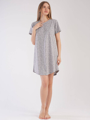 Купить Хлопковая туника с коротким рукавом VIENETTA 2123500488 в Украина в Lingerie.ua - Одяг для дому та відпочинку, Видео