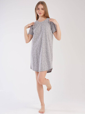 Купить Хлопковая туника с коротким рукавом VIENETTA 2123500488 в Украина в Lingerie.ua - Одяг для дому та відпочинку, Фото 4