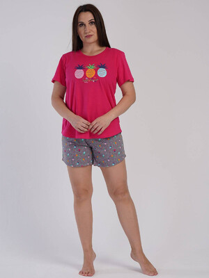 Купить Хлопковый комплект большого размера с шортами VIENETTA 3120200545 в Украина в Lingerie.ua - Одяг для дому та відпочинку, Фото 6