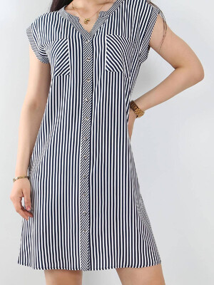 Купить Хлопковый халат летний с принтом в полоску JEN 04268 в Украина в Lingerie.ua - Одяг для дому та відпочинку, Видео