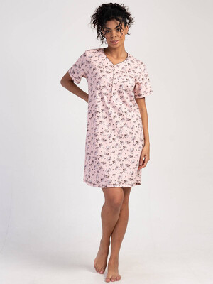 Купить Хлопковая ночная сорочка с коротким рукавом VIENETTA 3112710336 в Украина в Lingerie.ua - Одяг для дому та відпочинку, Видео