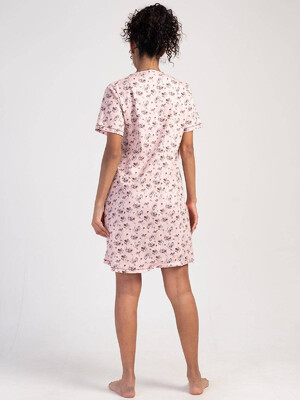 Купить Хлопковая ночная сорочка с коротким рукавом VIENETTA 3112710336 в Украина в Lingerie.ua - Одяг для дому та відпочинку, Фото 4