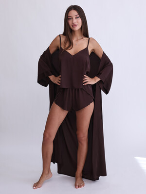Купить Шелковый комплект из майки и шорт LINGERIE 170726 в Украина в Lingerie.ua - Одяг для дому та відпочинку, Фото 12