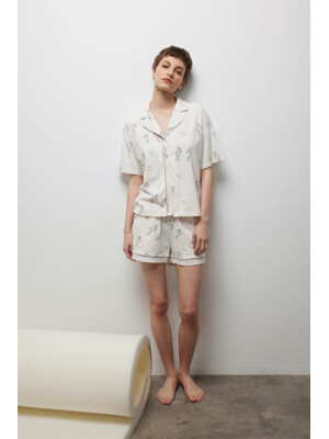 Купить Хлопковая классическая пижама с шортами HAYS 40257 в Украина в Lingerie.ua - Одяг для дому та відпочинку, Фото 1