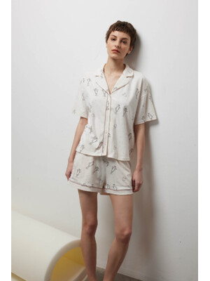 Купить Хлопковая классическая пижама с шортами HAYS 40257 в Украина в Lingerie.ua - Одяг для дому та відпочинку, Фото 3