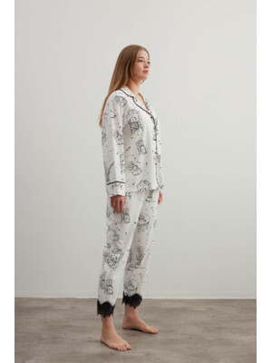 Купить Хлопковая классическая пижама с длинным рукавом HAYS 40240 в Украина в Lingerie.ua - Одяг для дому та відпочинку, Фото 2