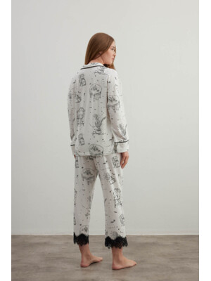 Купить Хлопковая классическая пижама с длинным рукавом HAYS 40240 в Украина в Lingerie.ua - Одяг для дому та відпочинку, Фото 3