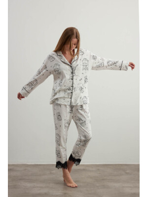 Купить Хлопковая классическая пижама с длинным рукавом HAYS 40240 в Украина в Lingerie.ua - Одяг для дому та відпочинку, Фото 6