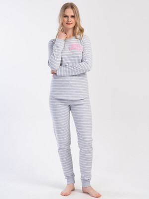 Купить Байковый комплект с длинным рукавом VIENETTA 4030170000 в Украина в Lingerie.ua - Одяг для дому та відпочинку, Видео