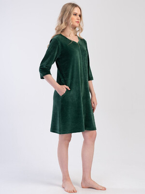 Купить Велюровый женский халат на молнии VIENETTA 4031080000 в Украина