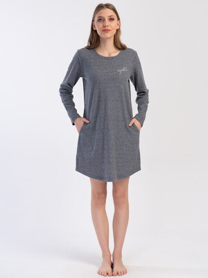 Купить Теплая короткая туника с карманами VIENETTA 4020210000  в Украина в Lingerie.ua - Одяг для дому та відпочинку, Фото 5