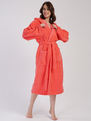 Купить Теплый женский халат с капюшоном VIENETTA 1617020000 в Украина в Lingerie.ua - Одяг для дому та відпочинку, Фото 4