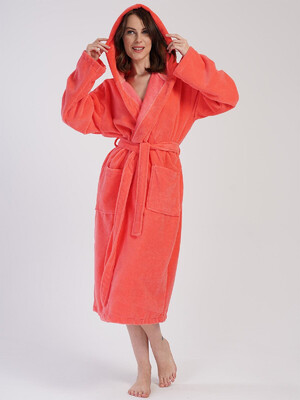 Купить Теплый женский халат с капюшоном VIENETTA 1617020000 в Украина в Lingerie.ua - Одяг для дому та відпочинку, Фото 3