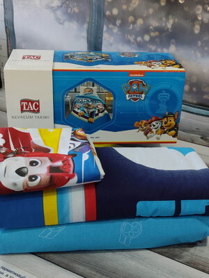 Купить Односпальный комплект постельного белья TAC Disney Paw Patrol Jet с простыней на резинке в Украина в Lingerie.ua - Одяг для дому та відпочинку, Фото 5