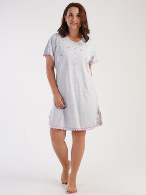 Купить Хлопковая ночная сорочка большого размера VIENETTA 3051020000 в Украина в Lingerie.ua - Одяг для дому та відпочинку, Фото 2