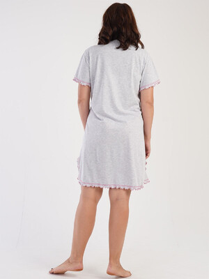 Купить Хлопковая ночная сорочка большого размера VIENETTA 3051020000 в Украина в Lingerie.ua - Одяг для дому та відпочинку, Фото 5