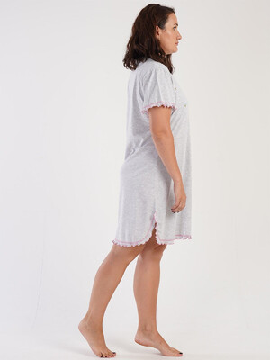 Купить Хлопковая ночная сорочка большого размера VIENETTA 3051020000 в Украина в Lingerie.ua - Одяг для дому та відпочинку, Фото 7