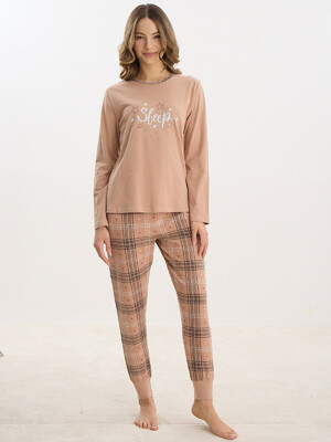 Купить Хлопковый домашний комплект с длинным рукавом SEVIM 16047 в Украина в Lingerie.ua - Одяг для дому та відпочинку, Фото 4