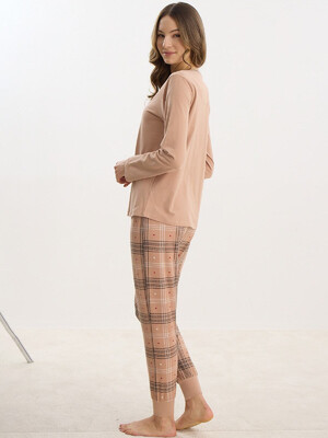 Купить Хлопковый домашний комплект с длинным рукавом SEVIM 16047 в Украина в Lingerie.ua - Одяг для дому та відпочинку, Фото 5